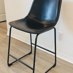 24” Vintage Black Barstools 