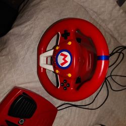 Nintendo Foot Pedal And Steering Wheel