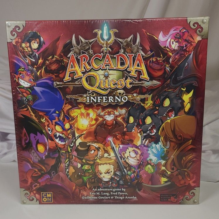 Arcadia Quest Inferno Stand Alone Expansion Board Game Fantasy Strategy