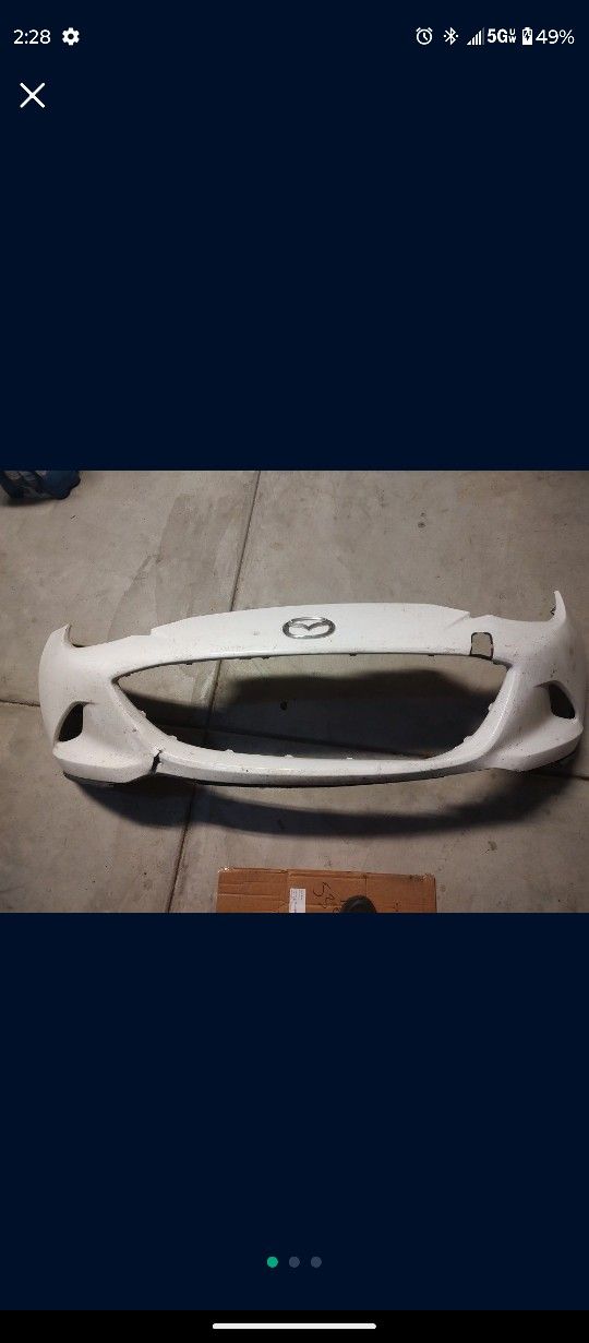 2016 2017 2018 2019 2020 2021 2022 2023 2024 Mazda Miata Front Bumper Cover Only 