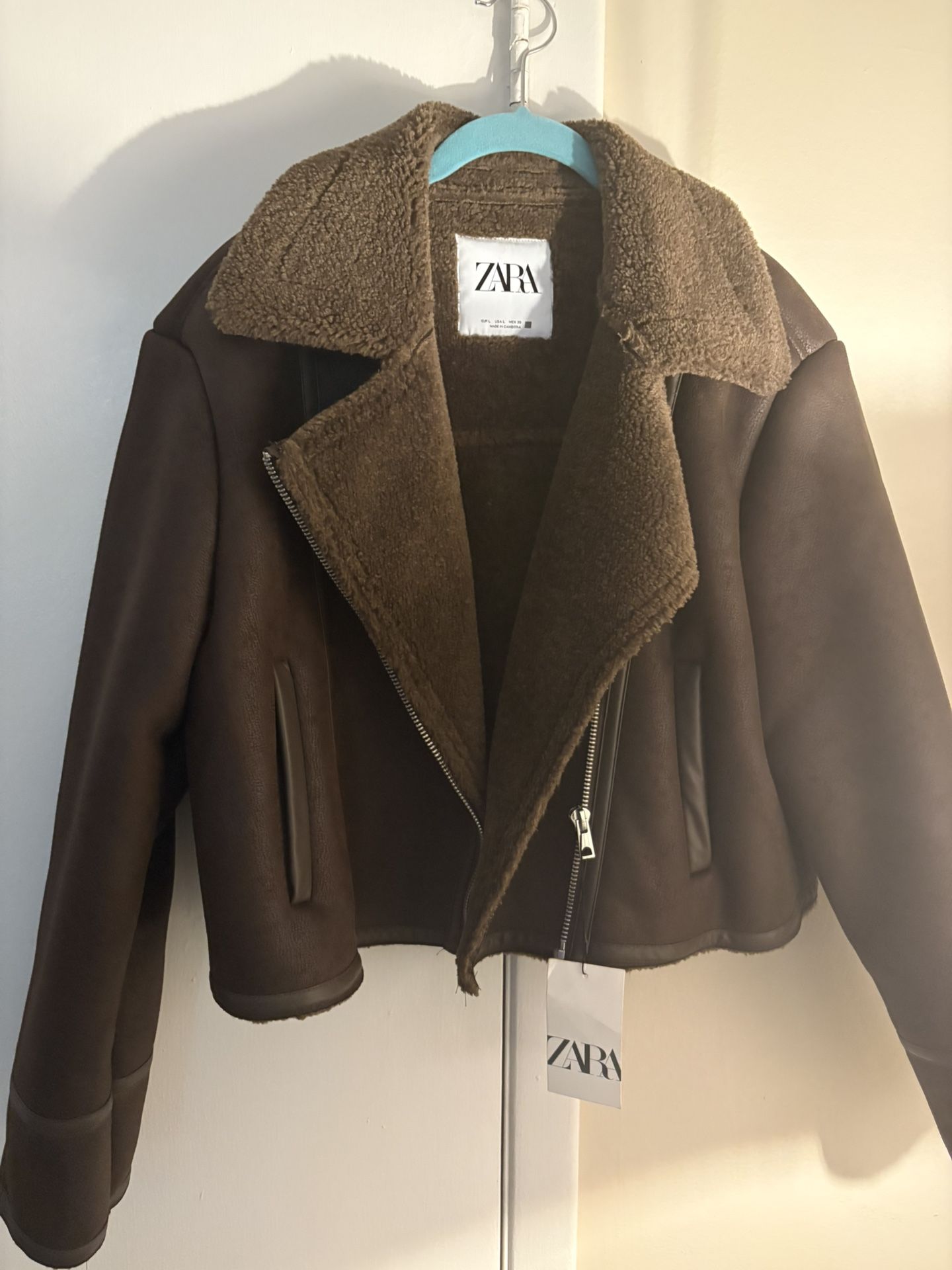 NWT-Brown Suede Jacket