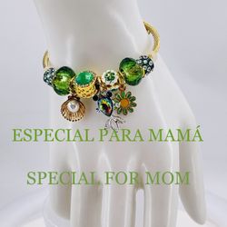 Pulsera estilo P,acero inoxidable chapado en orò 18k/bracelet, 18k gold plated stainless steel