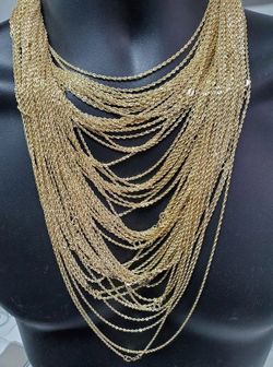 2MM 10K Diamond Cut Rope Chain RCD-005
