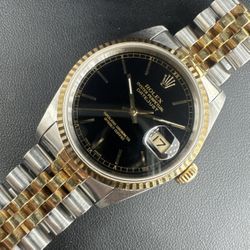 Rolex Datejust 16233 Black Dial – 36mm – 1993 – Serviced & Detailed – 1-Year War