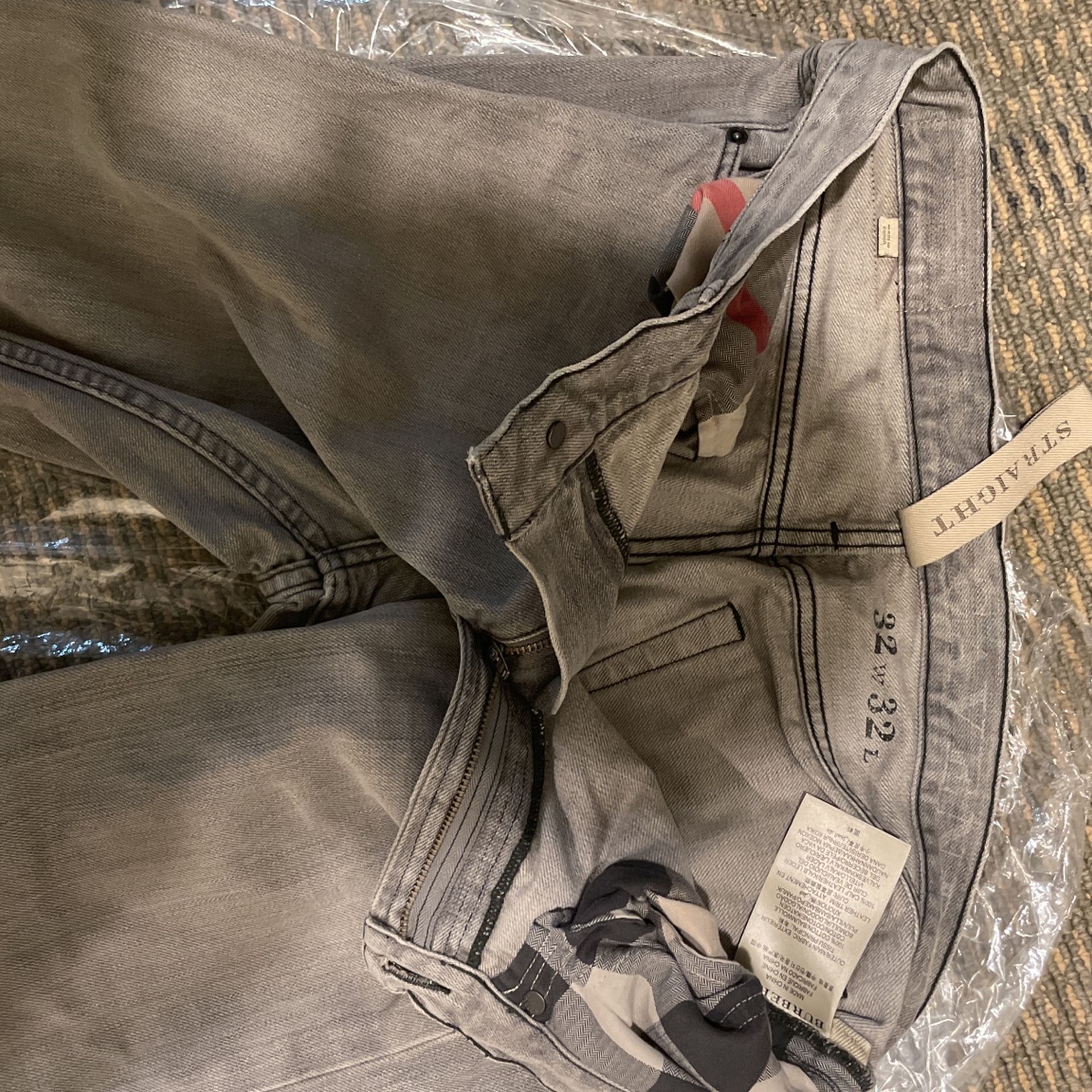 Burberry Jeans Gray Size 32 Men's