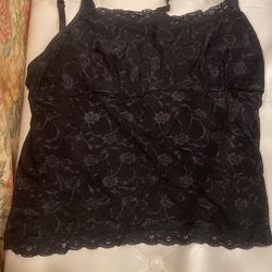 Medium Black Lace Top