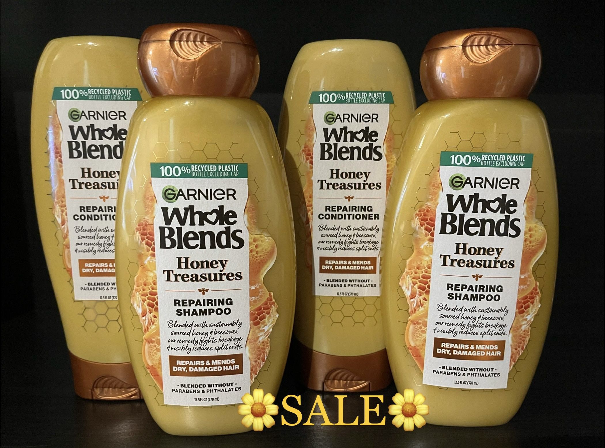 🛍SALE!!!!!!!! GARNIER WHOLE BLENDS🍯HONEY SHAMPOO & CONDITIONERS (TWO PACK)