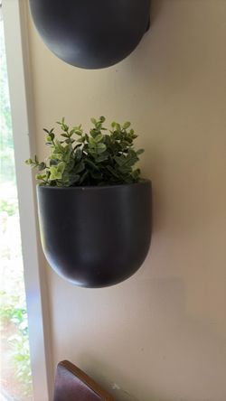 Decorative wall vase grey
