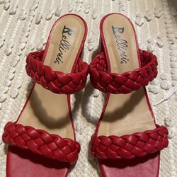 Bellini Red High Heel Sandals