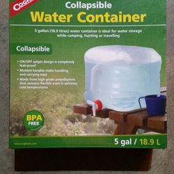 5gal water container.  New