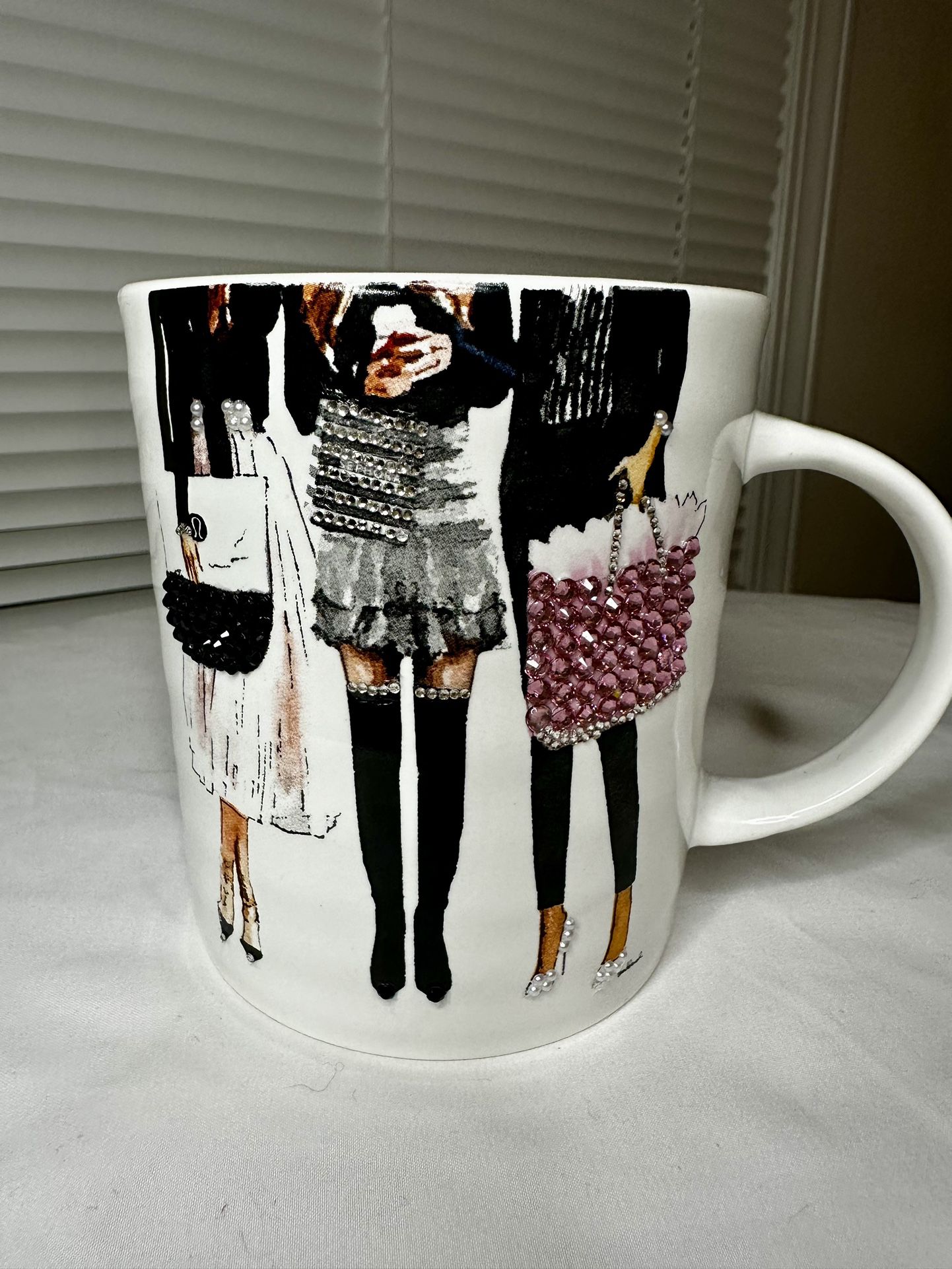 NEW Boss Babe Vibe - Bedazzled Coffee Mug Holds Approx. 18 oz.