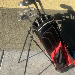 Golf Clubs Asking 70 For All Bag With Stand Rain Cover And Shoulder Strap. Irons (contact info removed) And Random Woods  Asking 70 