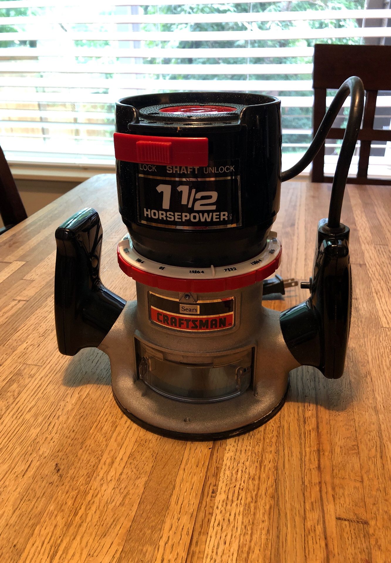Craftsman sears wood router 1 1/2HP