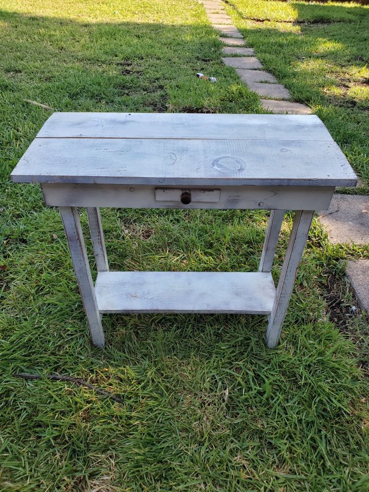 Rustic entry table