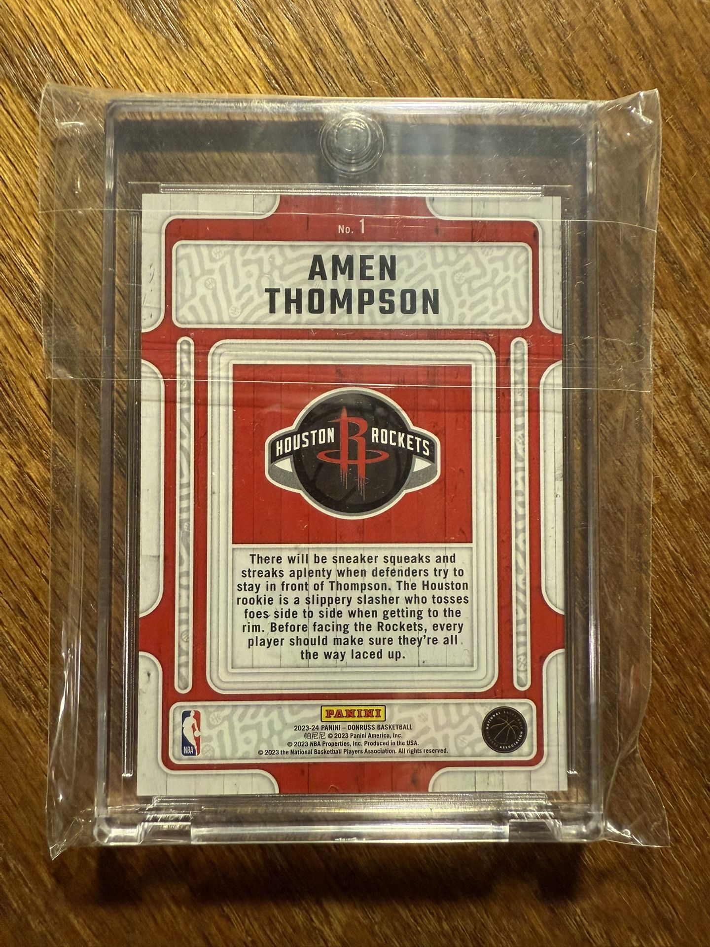 Amen Thompson - Hardwood Masters Gold - Rookie Card