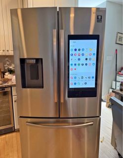 Samsung 3 Door Refrigerator Silver Finish with Touch Screen