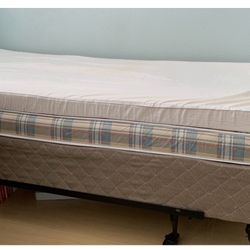 Free Twin Bed (box spring, mattress, topper, frame)