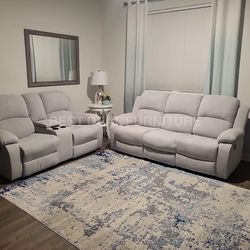 New  Reclining Couch 3-Pc Set — Sofa • Loveseat • Chair 