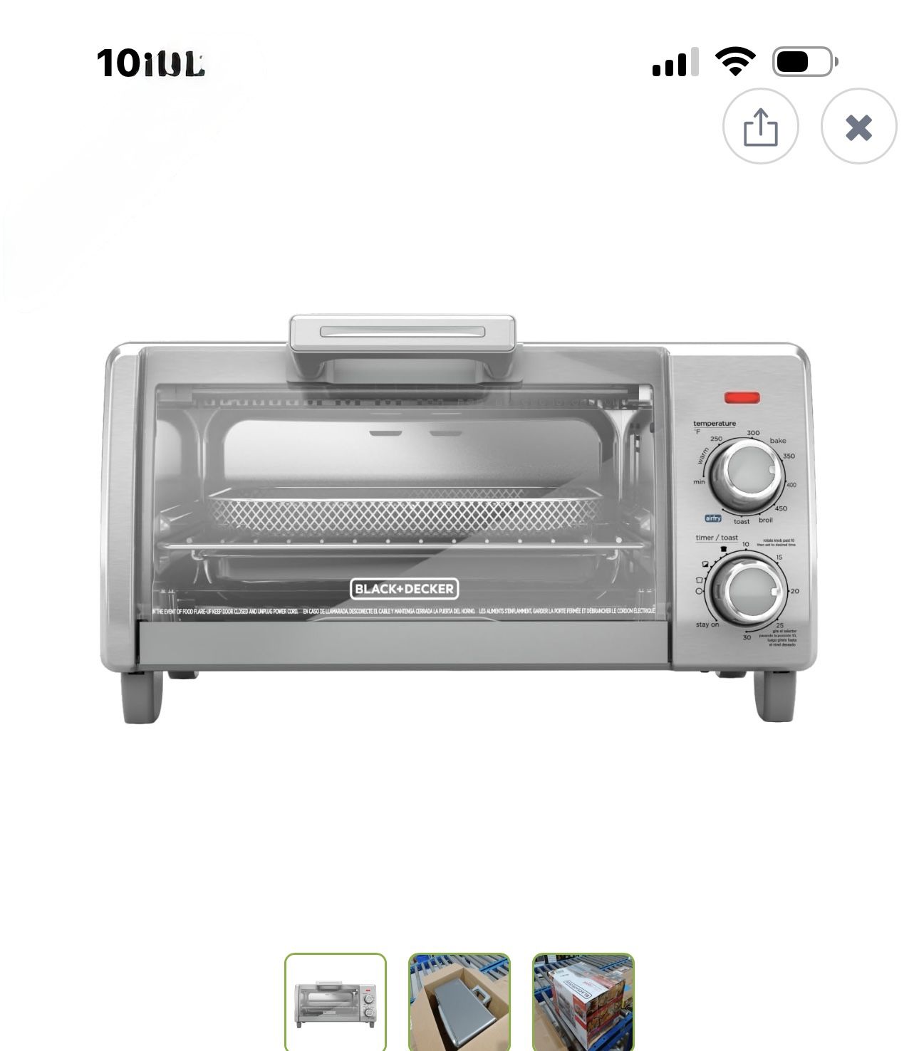 Black And Decker Toaster Oven