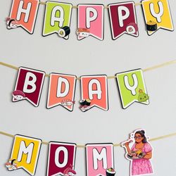 Cardstock Homemade Birthday banner 
