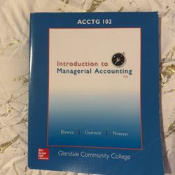 Book Introduction To Managerial Accounting 