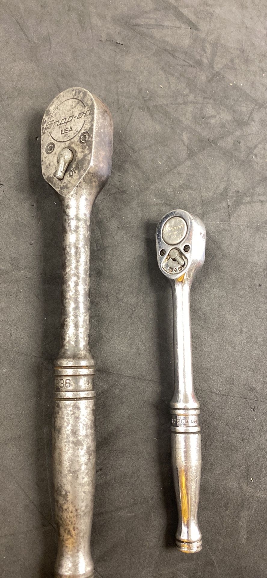 Snap on 2 Piece Ratchet Set Gs936 Used #1010718-12