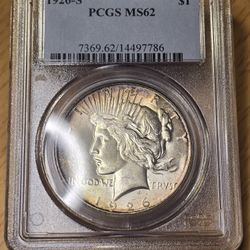 1926 S Peace Dollar 