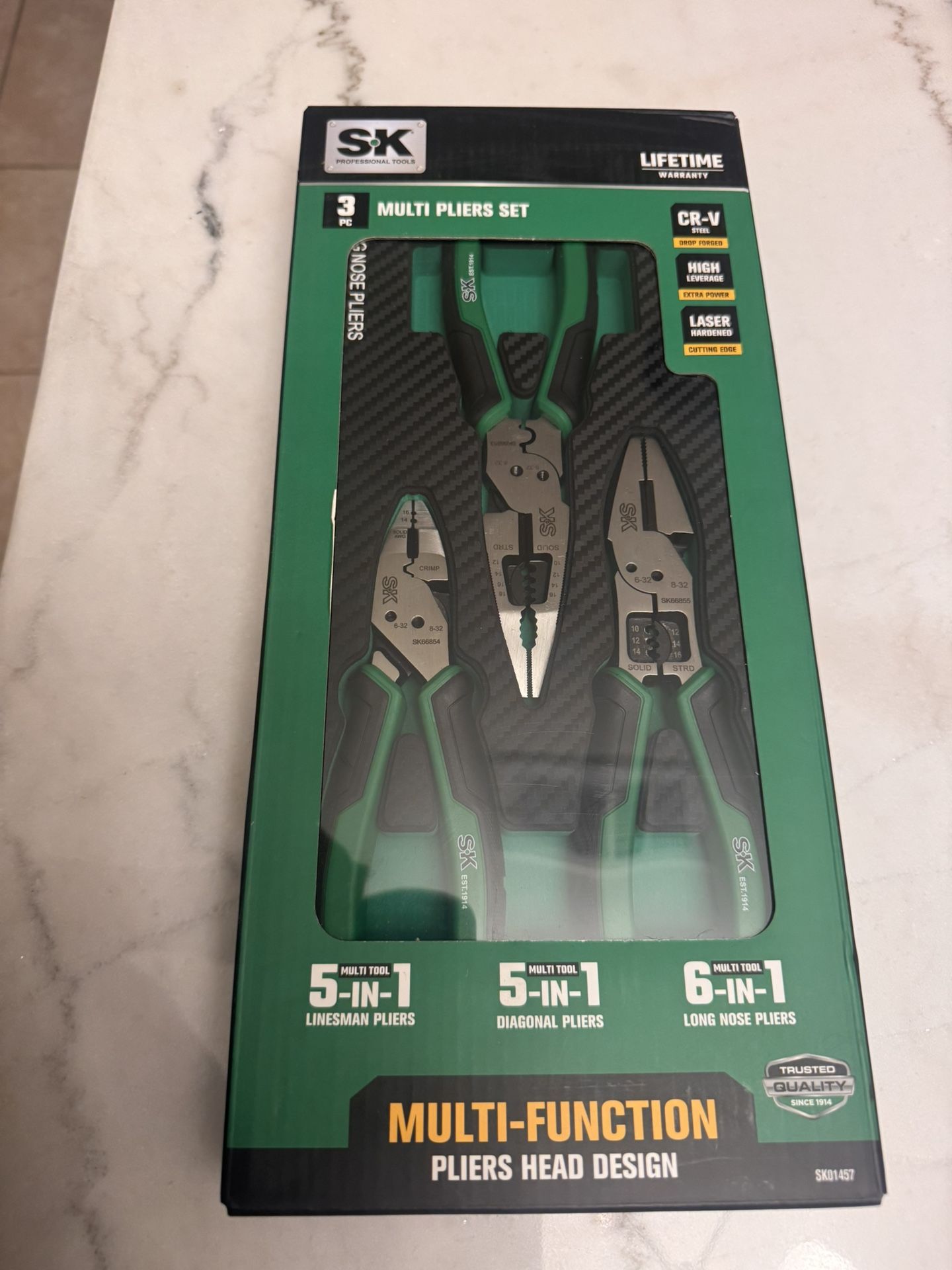 SK TOOLS 3pc Plier Set