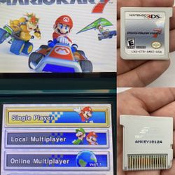 Mario Kart 7 Nintendo 3DS Cartridge Authentic Tested Clean Mk7 