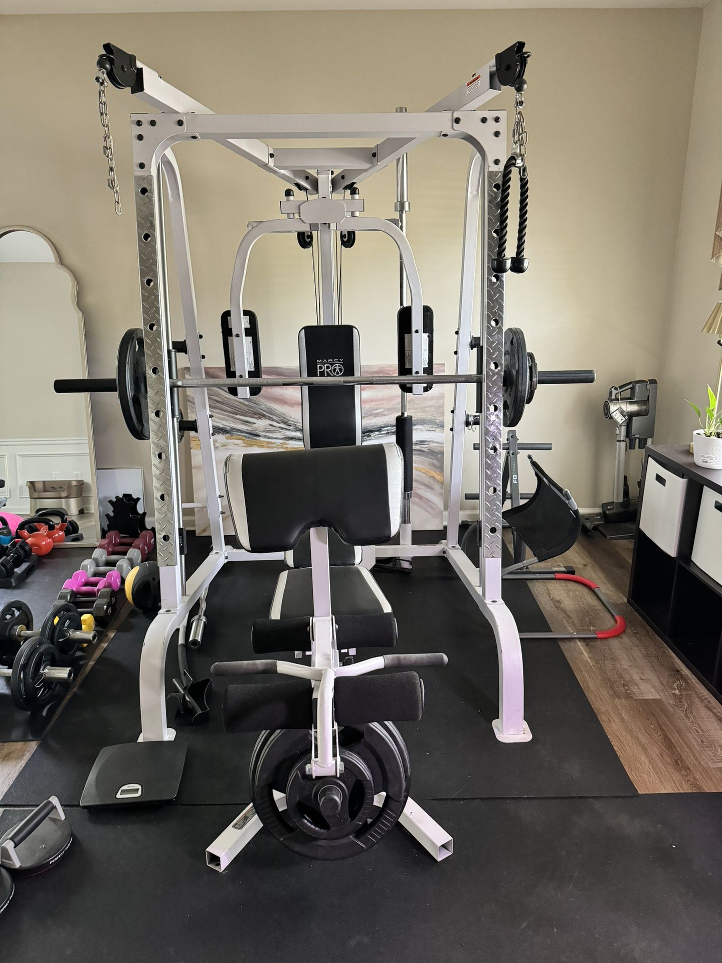 Marcy At Home Gym With Weight Plates