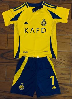 Ronaldo Uniform Kids Jersey And Shorts  Al Nassr Portugal