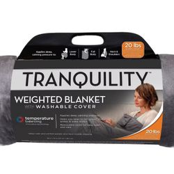 48"x72" Temperature Balancing Weighted Blanket Gray - Tranquility