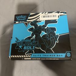 Pokémon TCG: Scarlet & Violet-Black Bolt Factory Sealed Elite Trainer Box (ETB)