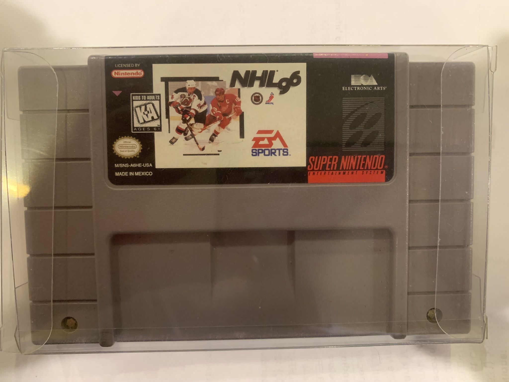 NHL 96 Hockey Super Nintendo SNES Original Authentic Genuine Game! TESTED/WORKS!