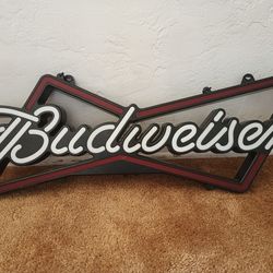 Budweiser Neon Sign Working Condition No Power Outlet