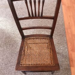 Antique Caned Desk  Chair