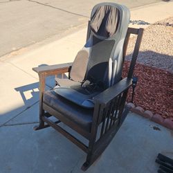Rocking Chair With Massage Seat Cushion