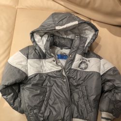 Italian detachable hoodie Living kid puffy jacket 4-6 Y