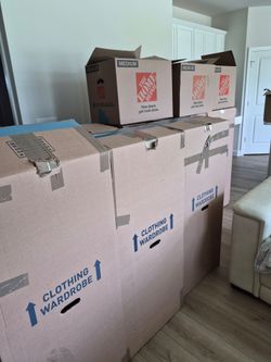 Moving boxes wardrobe boxes medium boxes large box