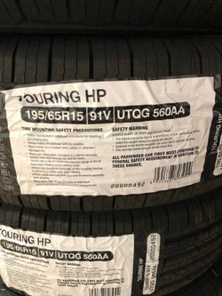 Brand New Tires (1) Royal Black HP Touring HP (195/65R15) (Single) ($57)