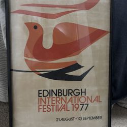 Original Edinburgh International Festival Poster 