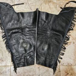 Barnstable Riding Leather Chaps Size Medium Short