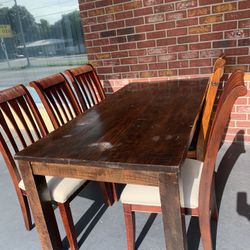 Dining room table and four chairs