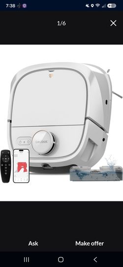 *New* Tecbot M1 Pro vacum and mop available in (black or white)