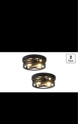 BRAND NEW BOX NEVER OPENED PACK OF TWO LIGHTING FIXTURES. (Quantity 2)