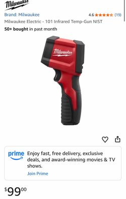 Milwaukee 10:1 Infrared Temp-Gun (Model 2267-20H), designed with a 10:1 distance-to-spot ratio for accurate readings from up to 10 feet away