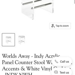 Counter Acrilic  Stool