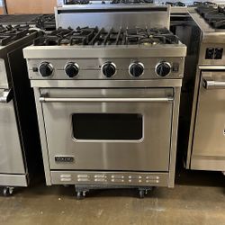 Viking 30”Wide Gas Range Stove In Stainless Steel 