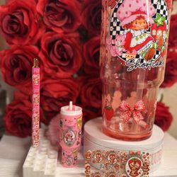 pink 30oz Strawberry Shortcake Tumbler 
