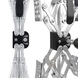 X-Shaped RV Stabilizer Wheel Chock (Allows Drill Adjustment) Dual Axle for Camper, Travel Trailer, Camper, Tire While Camping, Pack of 2